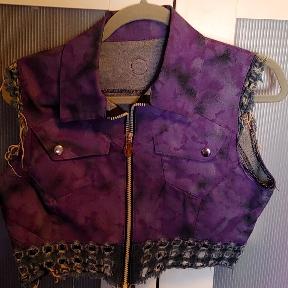Cyberdog Purple Denim Vest